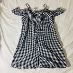 Charlotte russe gingham button down dress